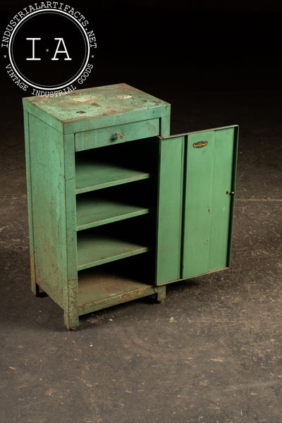 Vintage Industrial Metal Cabinet by Eagle Sheet Metal Mfg. in Green