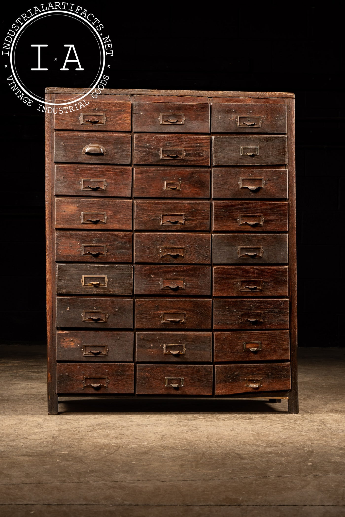 Antique 27-Drawer Apothecary Cabinet