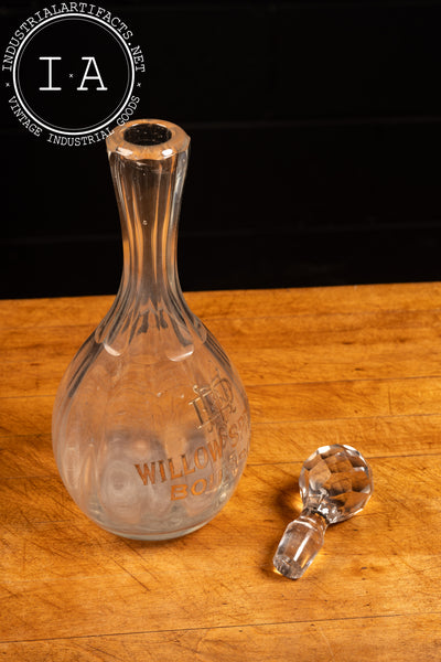 c. 1880s Willow Springs Bourbon Decanter