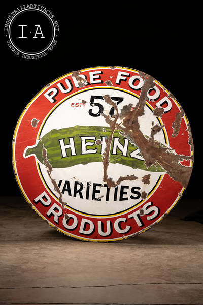 Early 20th Century Porcelain Heinz Advertising Sign
