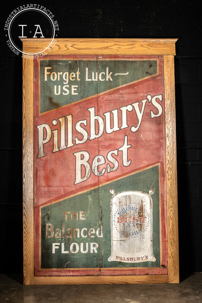 Antique Pillsbury’s Best Painted Tin Trade Sign