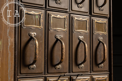 Early 20th Century Industrial Multi-Drawer Steel Cabinet