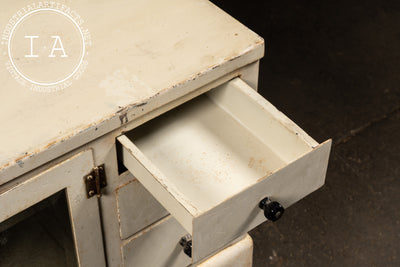 Early 20th Century Medical Sideboard Cabinet With Mirror