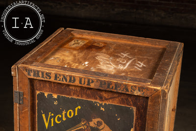 Early 20th Century Victor Phonograph Shipping Crate from Egerman & Randolph