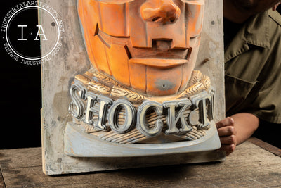 One of a Kind Shock Top Jack-O'-Lantern Beer Sign Master Mold