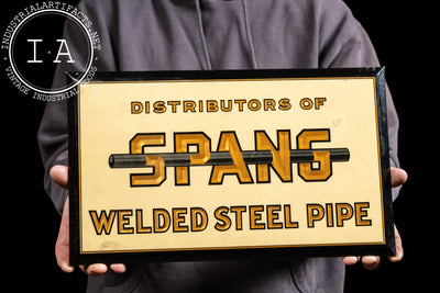 Spang Welded Steel Pipe Tin Sign