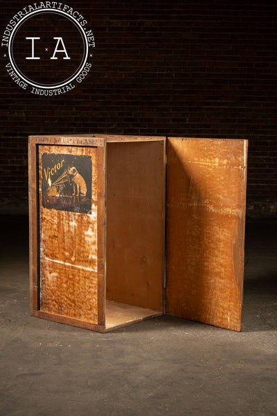 Early 20th Century Victor Phonograph Shipping Crate from Egerman & Randolph