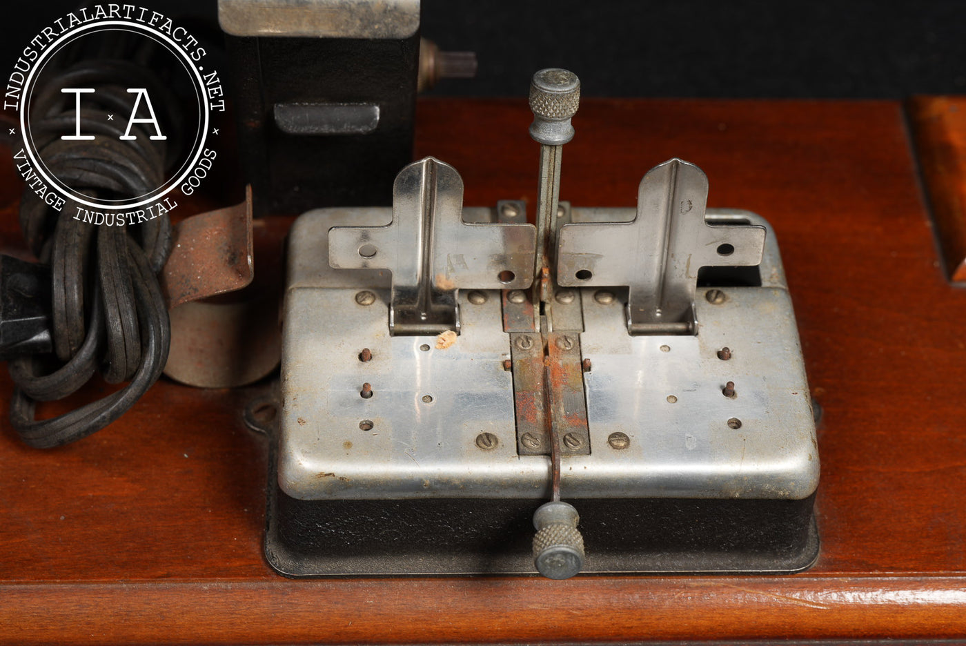 Vintage Wooden Film Splicer & Editing Station by Keystone