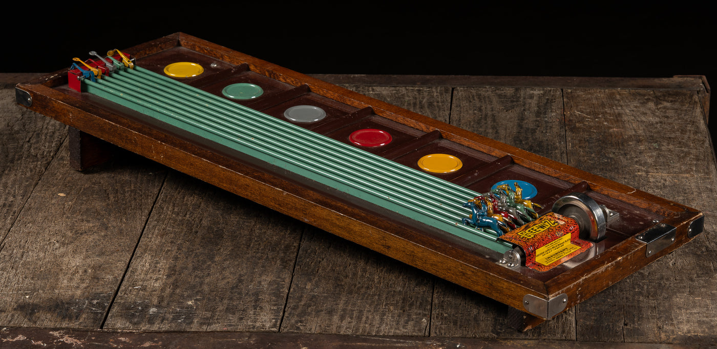 Vintage "Gee Whiz" Mechanical Horse Racing Game by Wolverine Supply