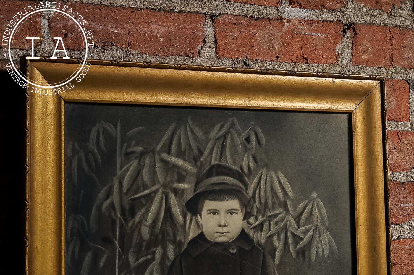 Early Charcoal Illustration Of Child In Coat