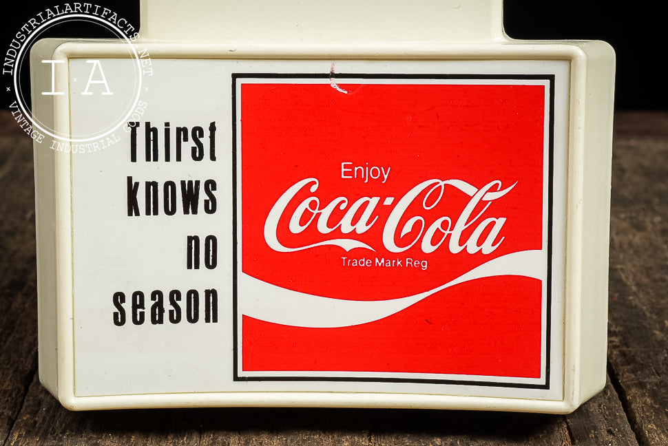 Vintage Coca-Cola Plastic Advertising Thermometer