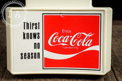 Vintage Coca-Cola Plastic Advertising Thermometer