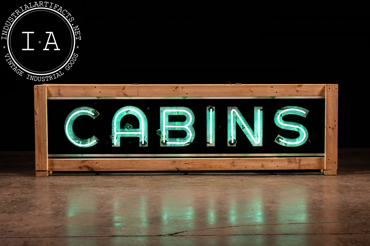 Vintage "Cabins" SSP Neon Sign