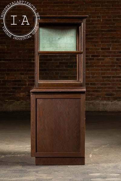 Early 20th Century Ward’s Tip-Top Bread Oak Display Case