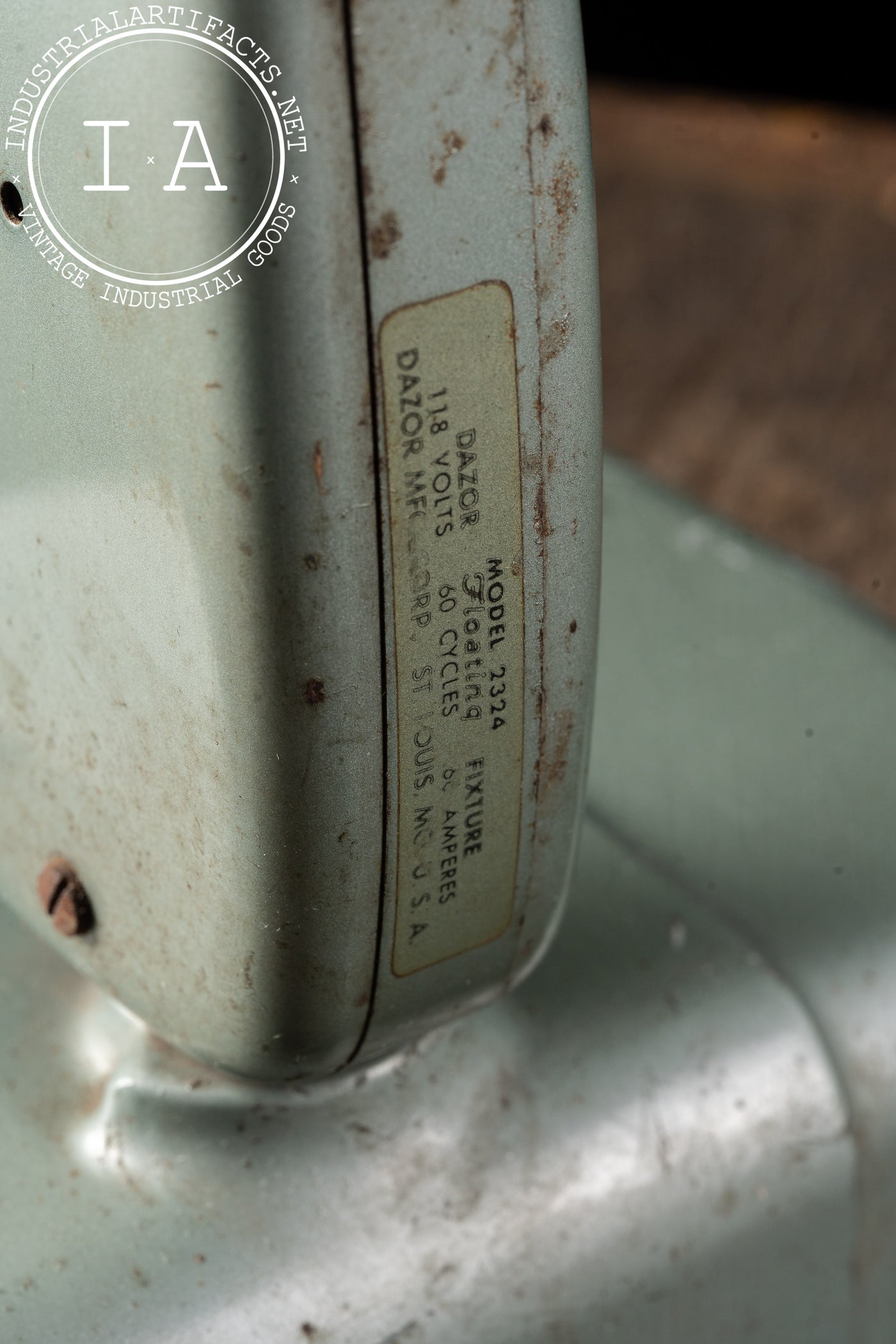 Vintage Floating Fluorescent No. 2324 Desk Lamp by Dazor in Gray