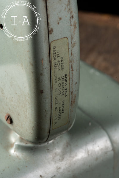 Vintage Floating Fluorescent No. 2324 Desk Lamp by Dazor in Gray