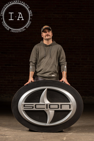 Large Double-Sided Scion Dealership Emblem Sign