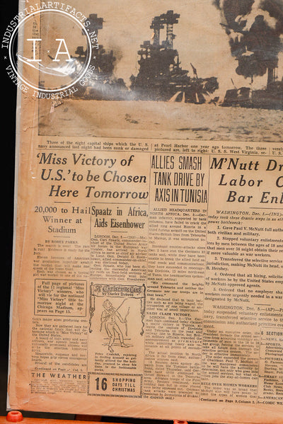 1942 Chicago Herald-American “Truth on Pearl Harbor!” Newspaper