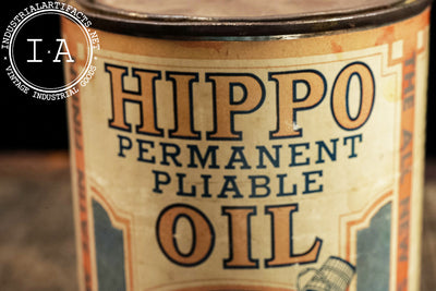 Antique Hippo Permanent Pliable Oil Can