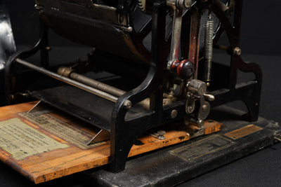 c. 1900s Rotary Neostyle No. 8-F Mimeograph Duplicator with Case