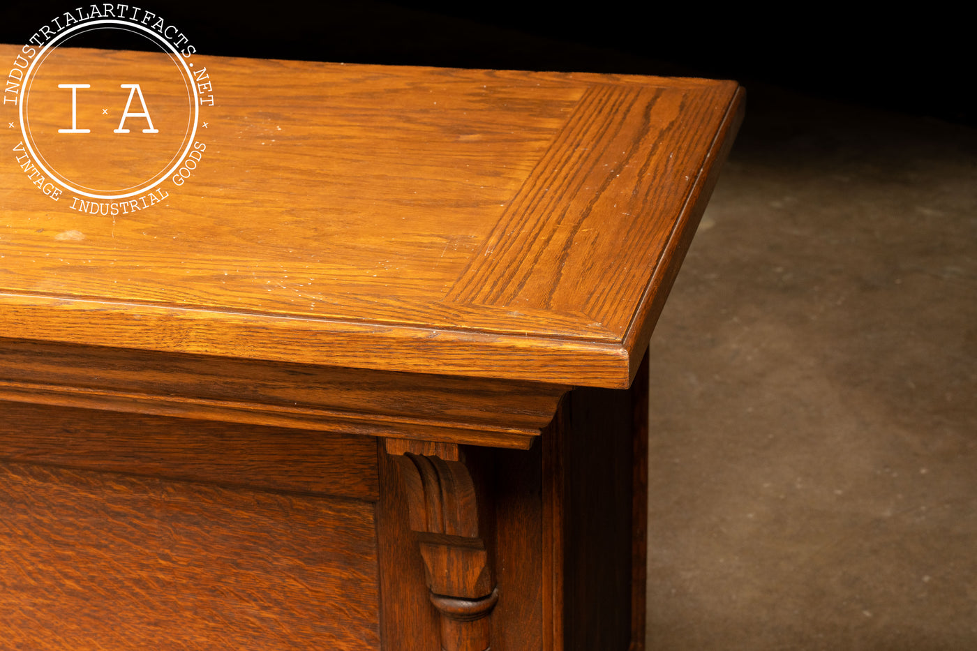 Early Oak General Store Counter