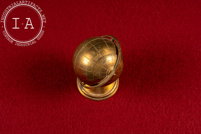 Vintage Space Age Brass Globe Ashtray