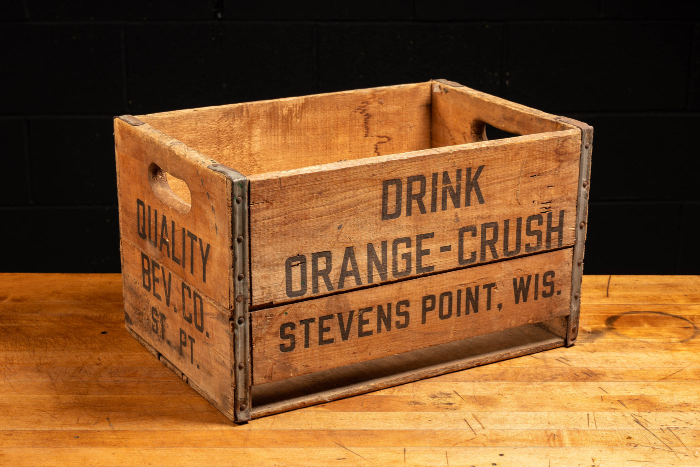 Early Century Orange Crush Shipping Crate