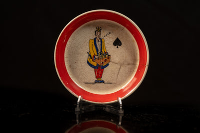 c. 1960s English Jack of Spades Trinket Dish by Wade