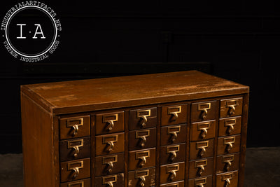 Massive 60-Drawer Card Catalog