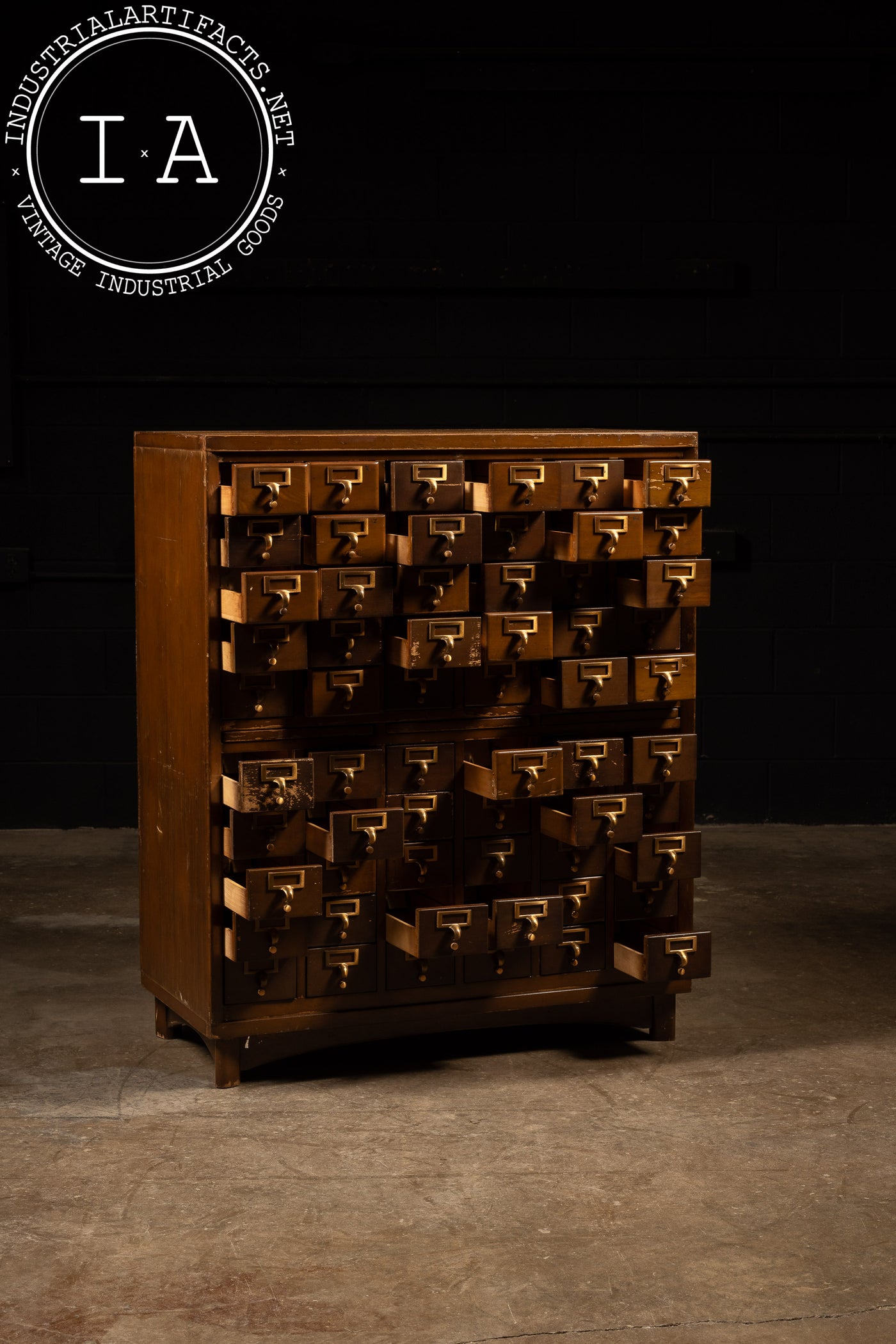 Massive 60-Drawer Card Catalog