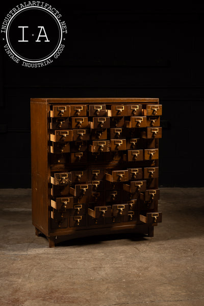 Massive 60-Drawer Card Catalog