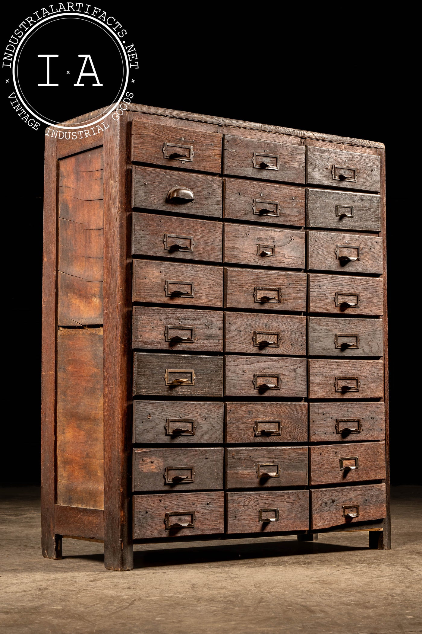 Antique 27-Drawer Apothecary Cabinet