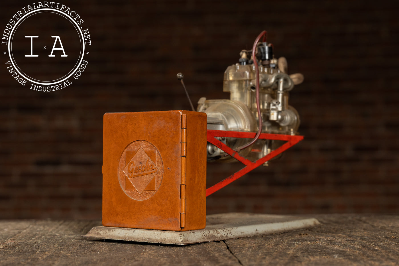 Vintage German Educational Engine Demonstrator Model by Gescha