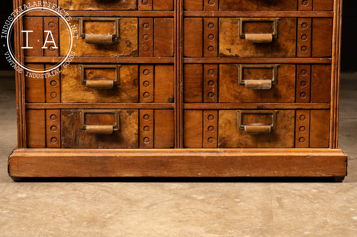 Late 19th Century Birds Eye Maple-Faced Cabinet