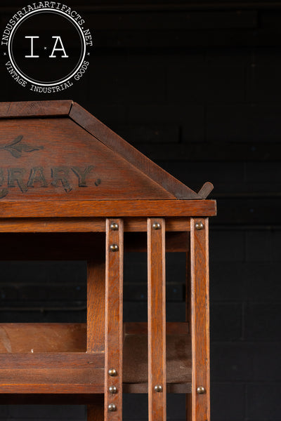 Early 20th Century Mission Style Wooden Bookcase