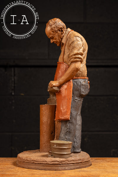 Blacksmith | Vintage Tom Clark Sculpture, Signed and Numbered