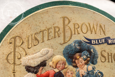 Early Cardstock Buster Brown Shoes Advertising Sign