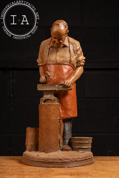 Blacksmith | Vintage Tom Clark Sculpture, Signed and Numbered