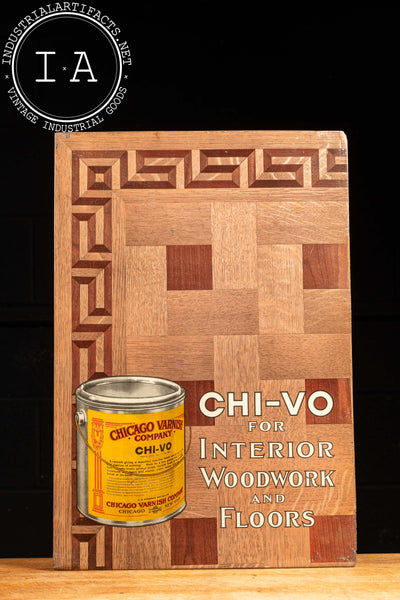 Antique Chi-Vo Varnish TOC Standee Sign