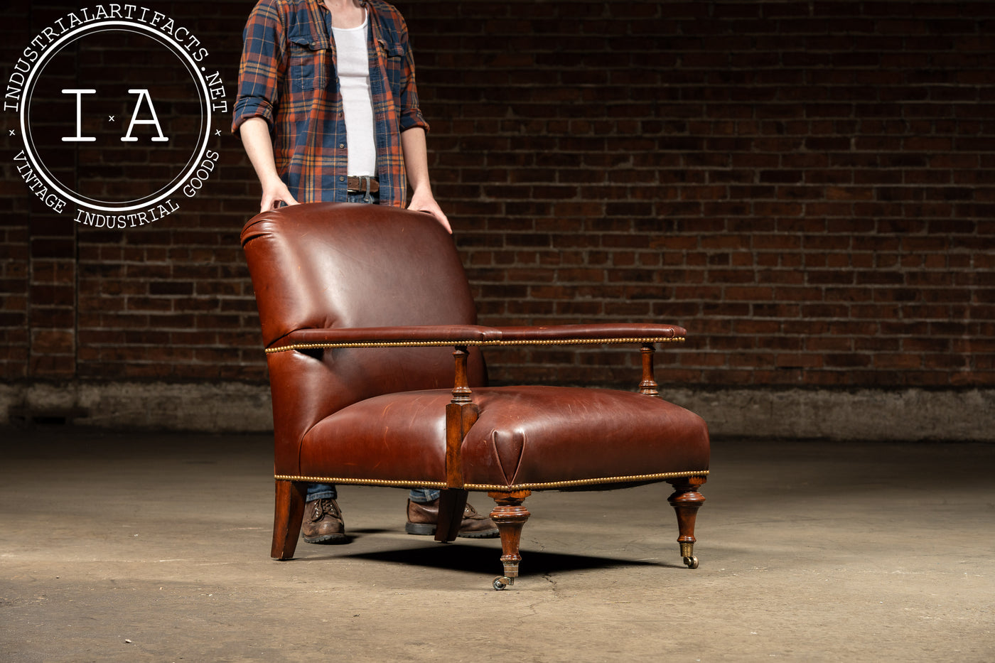 Vintage Edwardian-Style "Oliver" Library Chair by Ralph Lauren