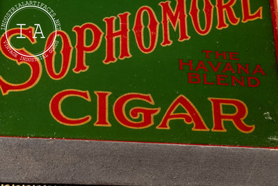 Early 20th Century Sophomore Cigars Framed ROG Sign