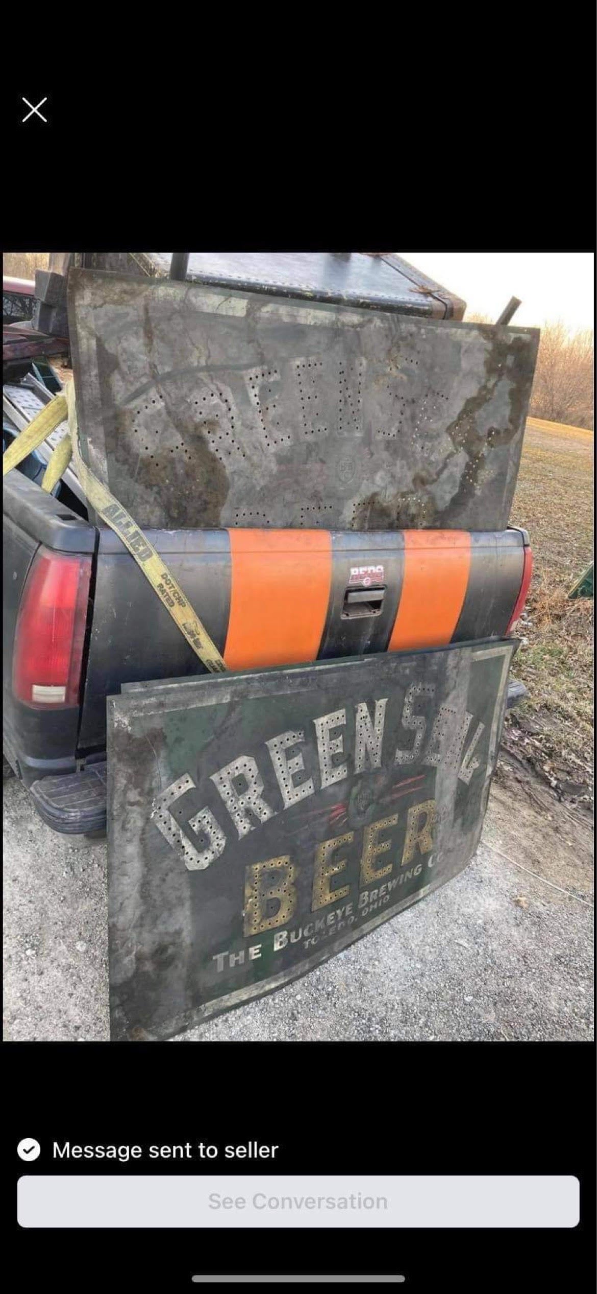 Rare Pre-Prohibition Green Seal Beer Lighted Tin Sign