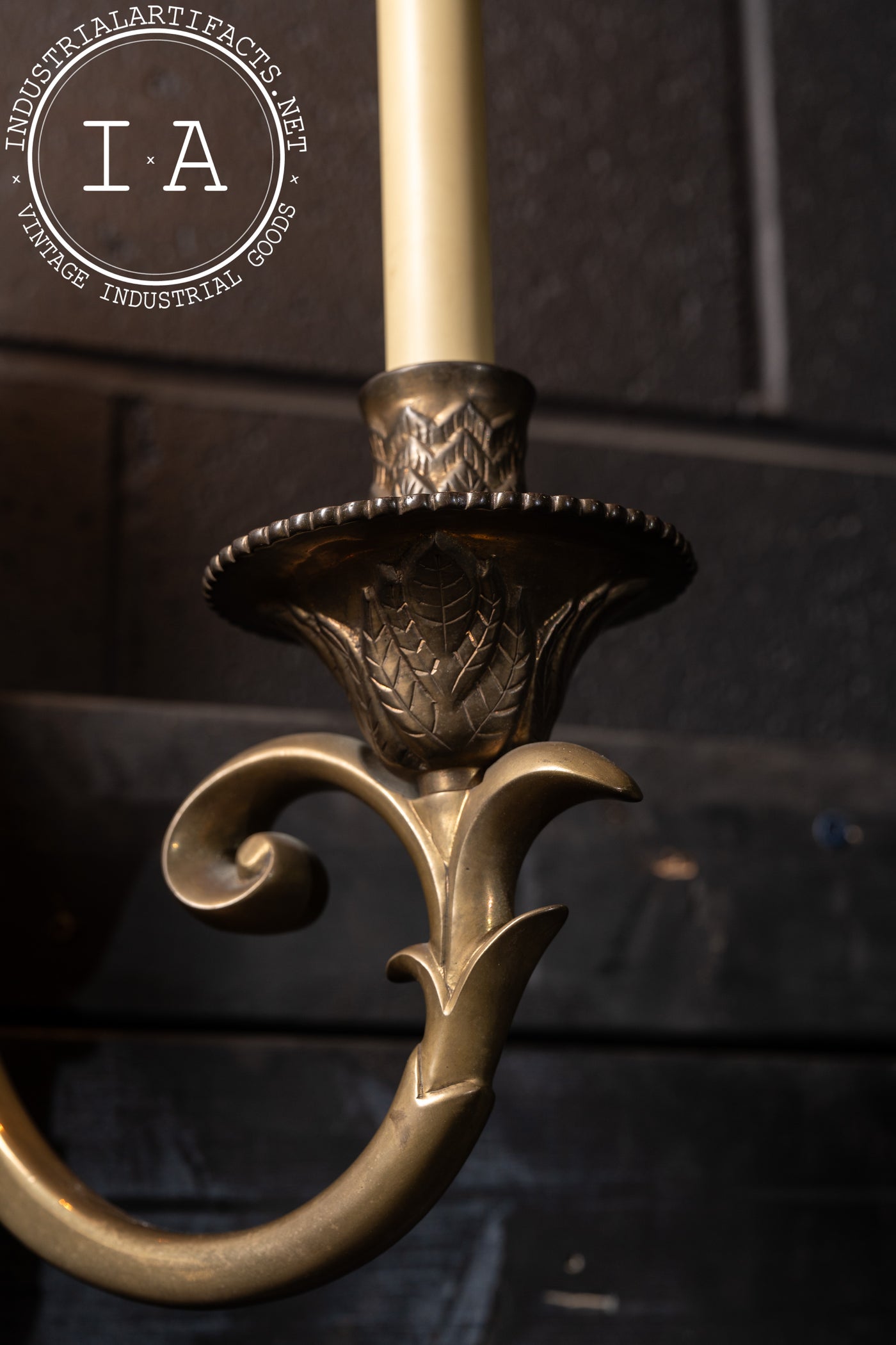 Early 20th Century Empire Revival Bronze Two-Light Wall Sconce