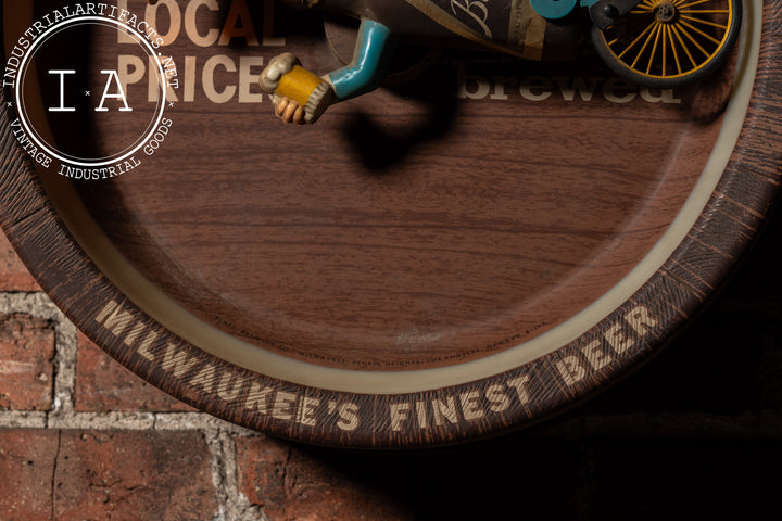 Vintage Blatz Beer Unicyclist Advertising Sign – Industrial Artifacts