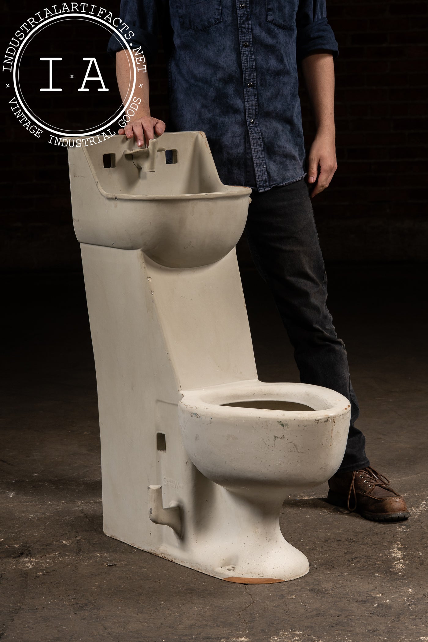 Vintage "Super Secur Ware" Prison Combination Toilet & Sink