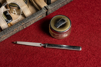 c. 1930s Art Deco 9-Piece Vanity Kit in Travel Case