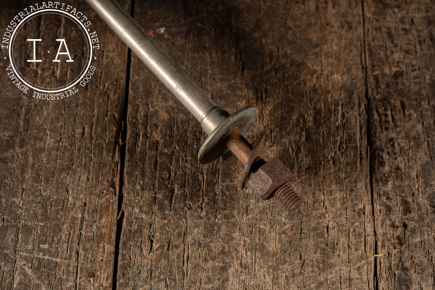 Vintage Industrial Glass "LIQUIDON" Soap Dispenser by IS-Soap Mfg.