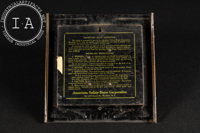 Antique Ever-Ready Tin Litho Eight-Day Advertising Clock