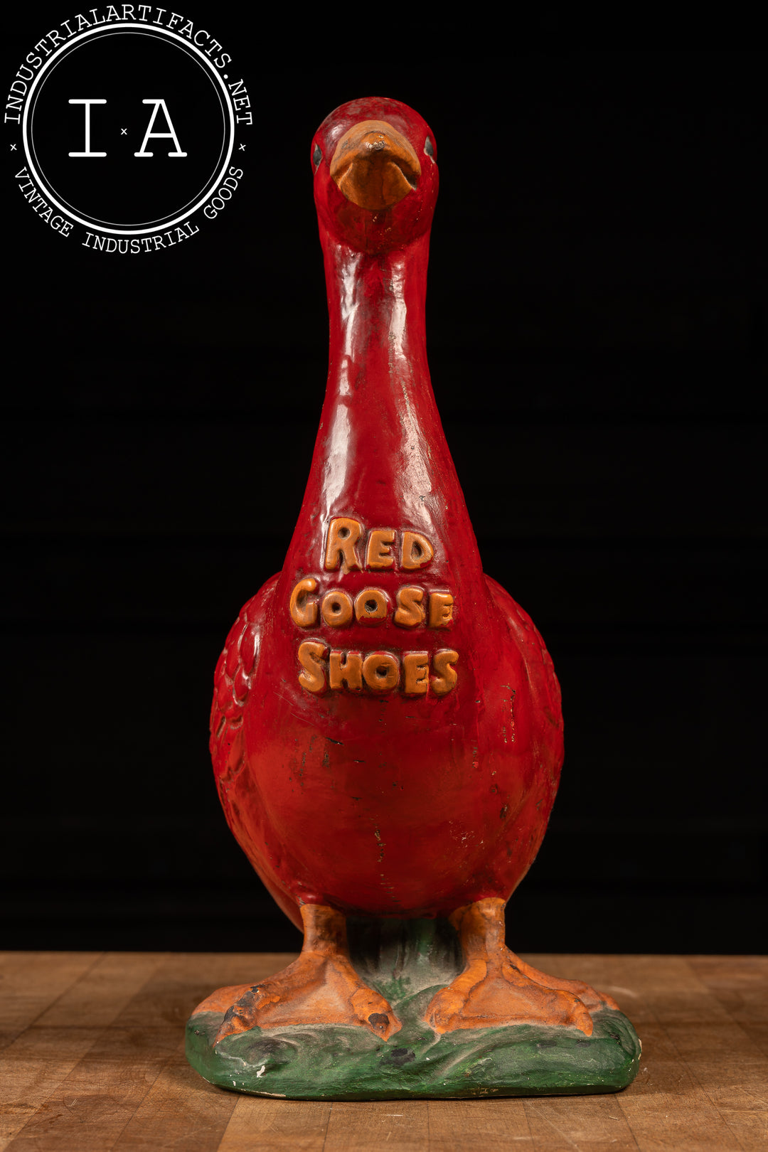 Antique Red Goose Shoes Advertising Statue – Industrial Artifacts