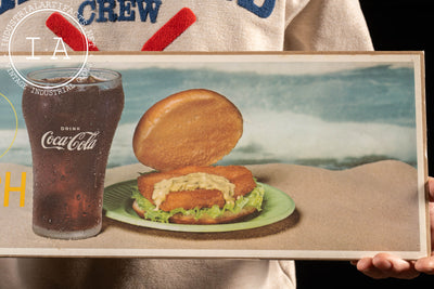 Vintage Fish Sandwich and Coke Litho Print